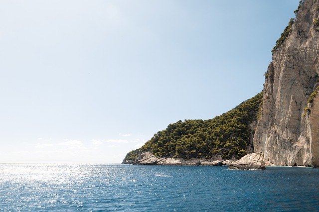 Téléchargement gratuit de la mer de Zakynthos en Grèce - photo ou image gratuite à éditer avec l'éditeur d'images en ligne GIMP
