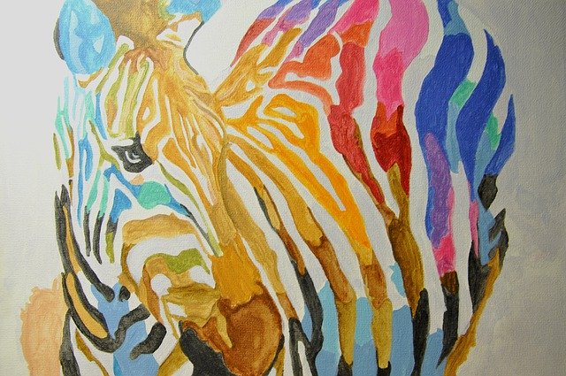 Безкоштовно завантажте Zebra Paint Color - безкоштовне фото або зображення для редагування в онлайн-редакторі зображень GIMP