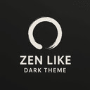 Zen Dark Theme  screen for extension Chrome web store in OffiDocs Chromium