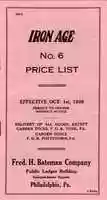 Free download 1926, Iron Age No. 6 Price List free photo or picture to be edited with GIMP online image editor
