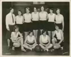 Free download 1928. Basketball. Girls. Team. Photo free photo or picture to be edited with GIMP online image editor
