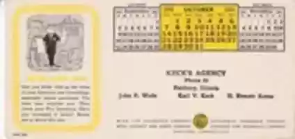 Free download 1951 Kecks Insurance Card free photo or picture to be edited with GIMP online image editor