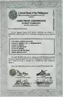 Free download 1986 UK Barclays Bank Cash Trust Certificate Acct 30024864 free photo or picture to be edited with GIMP online image editor