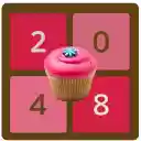 2048 Cupcakes Offline Game  screen for extension Chrome web store in OffiDocs Chromium