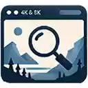 4K  8K Wallpaper Finder  screen for extension Chrome web store in OffiDocs Chromium