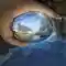 Sfera di vetro naturale con foto sferica