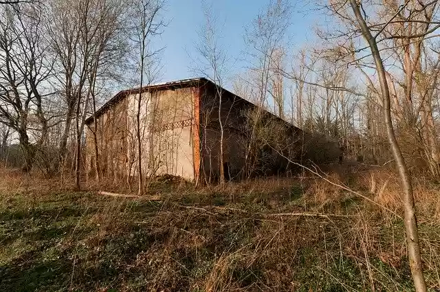 Free download Abandoned Hall Old Break -  free free photo or picture to be edited with GIMP online image editor