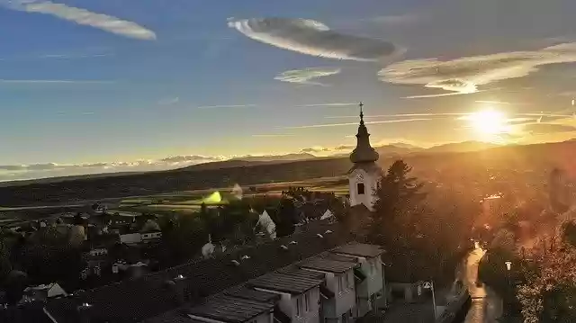 Free download Abendstimmung Church -  free photo or picture to be edited with GIMP online image editor