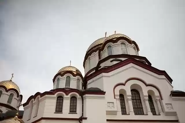 Free download Abhazia Chirch Sky -  free photo or picture to be edited with GIMP online image editor
