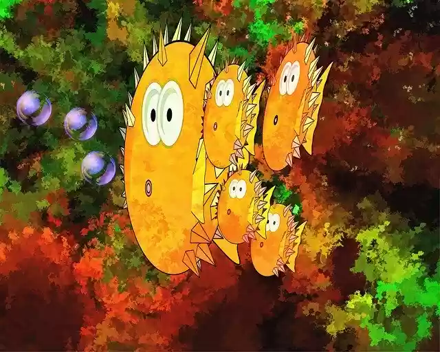 Free download Abstract Fish Artwork Digital -  free illustration to be edited with GIMP free online image editor