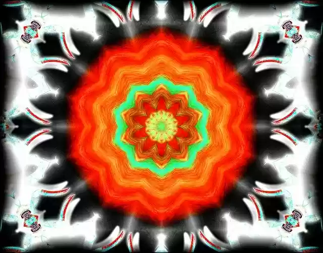 Free download Abstract Kaleidoscope Colored -  free illustration to be edited with GIMP free online image editor