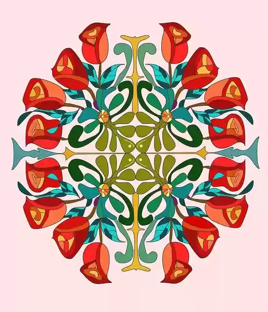 Free download A Circle Of Roses Bouquet -  free illustration to be edited with GIMP free online image editor