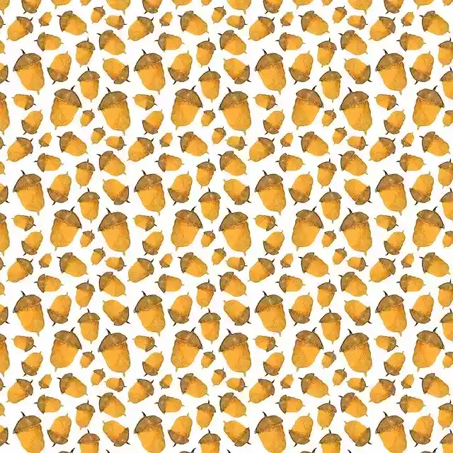 Free download Acorn Pattern Hand Drawn -  free illustration to be edited with GIMP free online image editor