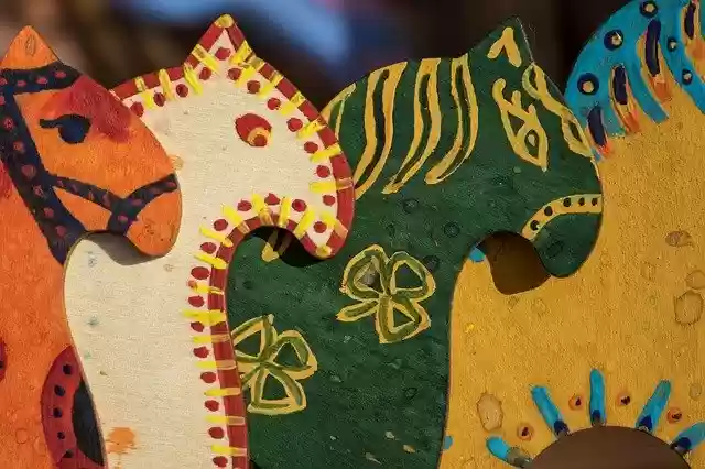 Free download Action Figures Horses Tree -  free photo or picture to be edited with GIMP online image editor