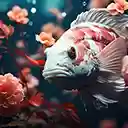 A cute little fish is weaving between the aquatic plants.  screen for extension Chrome web store in OffiDocs Chromium