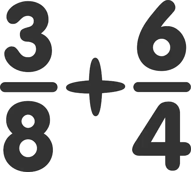 Free download Addition Fractions Numerator - Free vector graphic on Pixabay free illustration to be edited with GIMP free online image editor