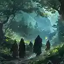 A diverse group of explorers  screen for extension Chrome web store in OffiDocs Chromium