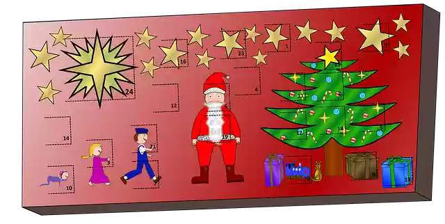 Free download Advent Calendar Christmas Time -  free illustration to be edited with GIMP free online image editor