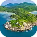 aerial view beautiful koh tao island surat thani thailand  screen for extension Chrome web store in OffiDocs Chromium
