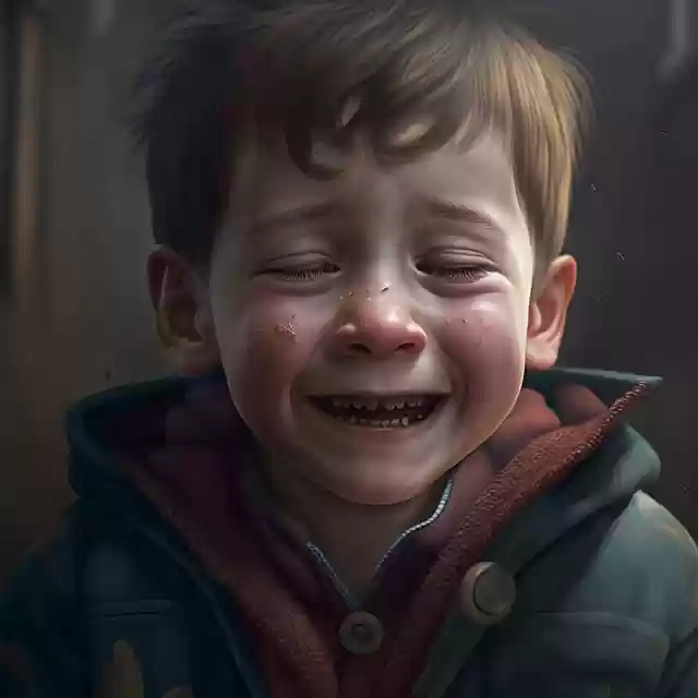 ai generated baby crying tears by OffiDocs for