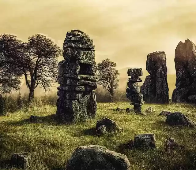 Free download ai generated rocks stack fantasy free picture to be edited with GIMP free online image editor