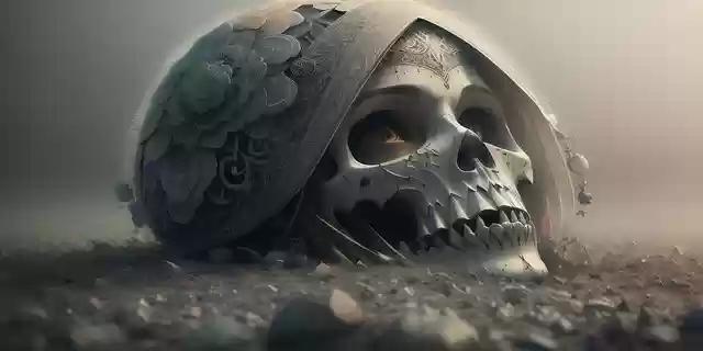 Free download ai generated skeleton skull bones free picture to be edited with GIMP free online image editor