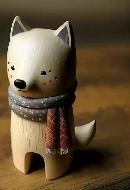 Free download ai generated toy wood wolf free picture to be edited with GIMP free online image editor