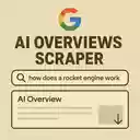 AI Overview Extractor  screen for extension Chrome web store in OffiDocs Chromium