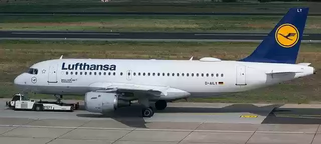 دانلود رایگان هواپیما Airbus 319-100 Lufthansa - عکس یا تصویر رایگان قابل ویرایش با ویرایشگر تصویر آنلاین GIMP