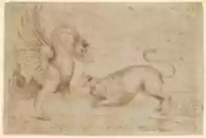 Free download A Lion Confronting a Dragon free photo or picture to be edited with GIMP online image editor