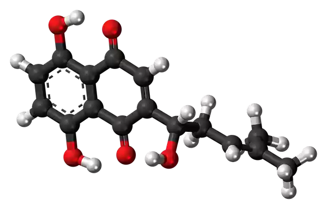 Free download Alkannin Plant Dye Molecule -  free illustration to be edited with GIMP free online image editor