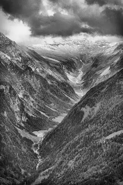 Free download Alps Austrian Blackandwhite -  free photo or picture to be edited with GIMP online image editor