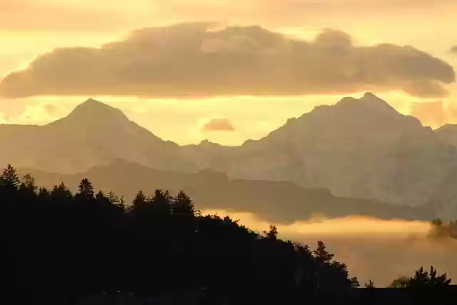 Free download alps sunrise clouds mountains free picture to be edited with GIMP free online image editor