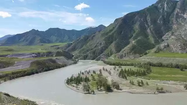 Free download Altai Mountains River -  free photo or picture to be edited with GIMP online image editor