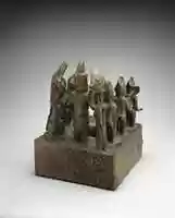 Free download Altar Tableau: Queen Mother and Attendants free photo or picture to be edited with GIMP online image editor