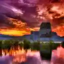 Amazing Pink Sunset Reflection  screen for extension Chrome web store in OffiDocs Chromium
