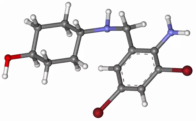Free download Ambroxol Molecule Model -  free illustration to be edited with GIMP free online image editor