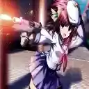 Angel Beats! Yuri Nakamura Theme  screen for extension Chrome web store in OffiDocs Chromium
