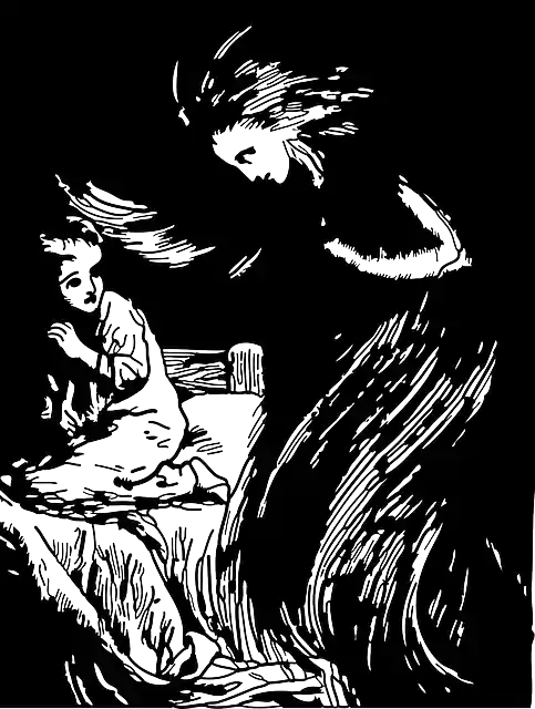 Free download Angel Night Visitor Praying - Free vector graphic on Pixabay free illustration to be edited with GIMP free online image editor