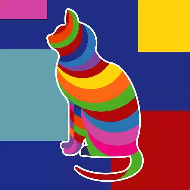 Free download Animal Cat Colorful -  free illustration to be edited with GIMP free online image editor