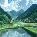 Anime9 Peaceful Rice Field Interface  screen for extension Chrome web store in OffiDocs Chromium