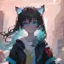 Anime Cat Girl Art Anime Theme  screen for extension Chrome web store in OffiDocs Chromium