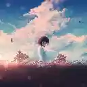 Anime Girl Sunrise Scenery Sky Anime Theme  screen for extension Chrome web store in OffiDocs Chromium