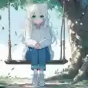 Anime Theme Sadness of Girl  screen for extension Chrome web store in OffiDocs Chromium