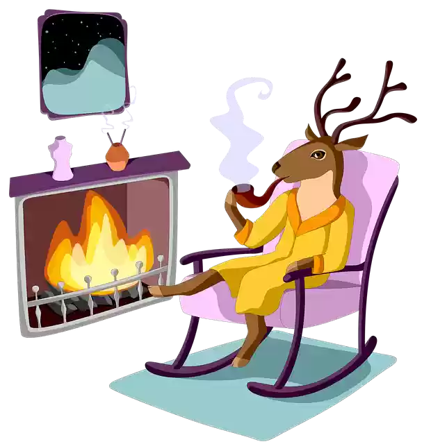 Free download Anthropomorphic Deer Smoking -  free illustration to be edited with GIMP free online image editor
