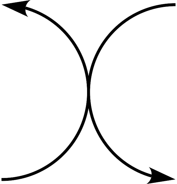 Free download Antipodal Opposite Arrows Half - Free vector graphic on Pixabay free illustration to be edited with GIMP free online image editor