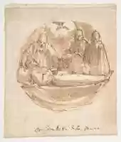 Free download A Nun on Her Deathbed, the Holy Spirit Above free photo or picture to be edited with GIMP online image editor