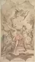 Free download Apollo and Daphne: Design for a Wall or Ceiling Panel free photo or picture to be edited with GIMP online image editor