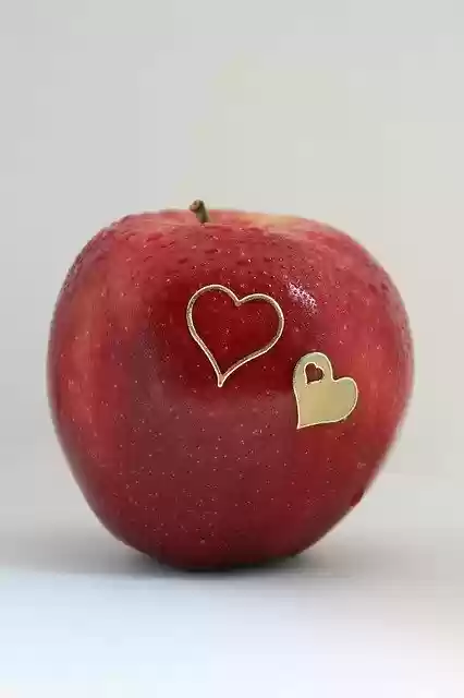 Free download Apple Heart Fruit -  free free photo or picture to be edited with GIMP online image editor