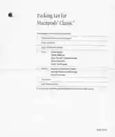 Free download Apple Macintosh Classic Packing List 1990 free photo or picture to be edited with GIMP online image editor